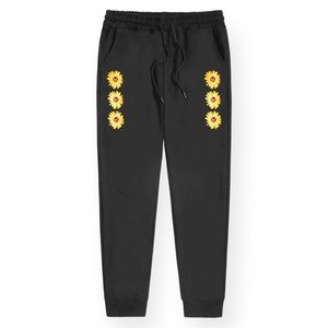 ROMWE Guys Floral Graphic Drawstring Sweatpants